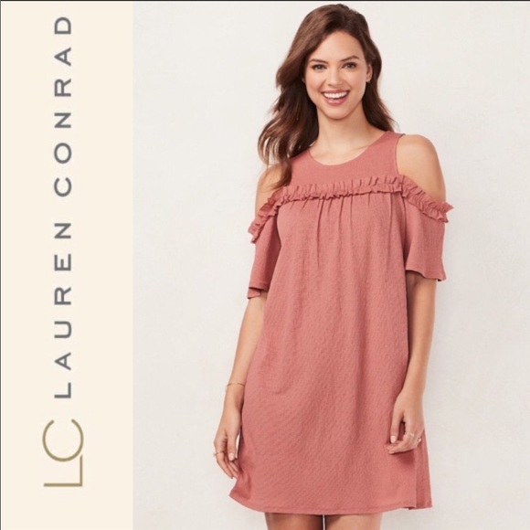 lauren conrad cold shoulder dress